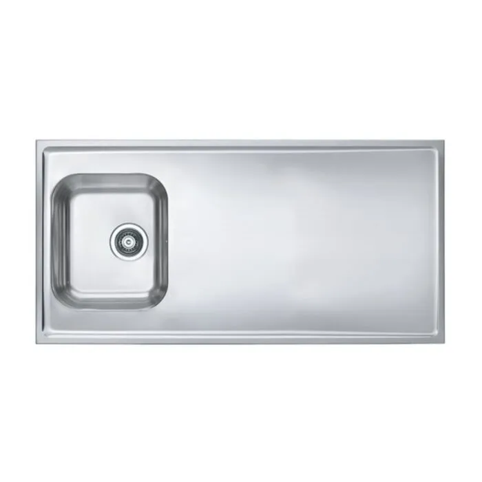 Pomivalno korito CP 90 Inox pomivalno korito CP 90 je nasadno. Korito ima odlagalno površino. Postavitev korita je univerzalna (levo ali desno). Minimalna širina omarice je 60 cm.