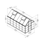 RASTLINJAK PALRAM - HYBRID 6X12, ALU – dodatni pogled 8