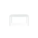 Raztegljiva miza CLIV 135/270X90 bela, izdelana iz prašno barvanega aluminija s poliestrsko zaščito, zagotavlja odlično odpornost in dolgo življenjsko
