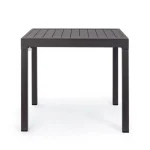 Raztegljiva miza PELAGIUS 83-166X80 antracit, izdelana iz aluminija s poliestrsko zaščito, ki zagotavlja odpornost proti vremenskim vplivom in dolgo