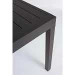 Raztegljiva miza PELAGIUS 83-166X80 antracit, izdelana iz aluminija s poliestrsko zaščito, ki zagotavlja odpornost proti vremenskim vplivom in dolgo