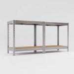 REGAL AR SHELVING 200X100X60 CM 4P/450KG BULLRACK RIVET POCINKAN – 4p450kg