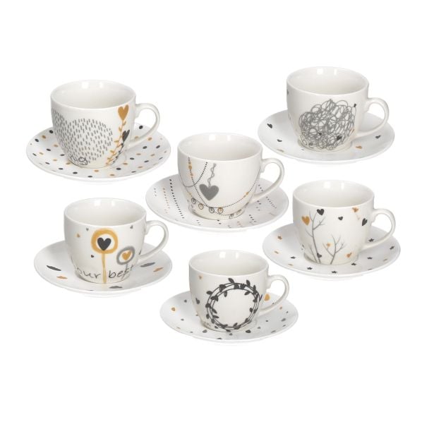 SET SKODELIC IN LONČKOV TOGNANA 6 DELNI IRIS GOLDY 200 ML SET SKODELIC IN LONČKOV TOGNANA 6 DELNI IRIS GOLDY 200 ML