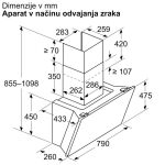 STENSKA KUHINJSKA NAPA BOSCH DWK81AN60 – dodatni pogled 6