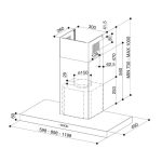 STENSKA KUHINJSKA NAPA FABER STILO COMFORT BK MATT A90 – dodatni pogled 1