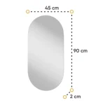 Toaletna miza z ogledalom HARMY je elegantna in priročna. Narejena je iz kakovostne laminirane plošče debeline 16 mm. Ima ABS robove, ki jo ščitijo pred