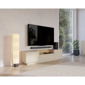 TV regal HAKO 176 je eleganten in sodoben. Izdelan je iz kakovostne laminirane iverne plošče debeline 16 mm, ki zagotavlja trpežnost in dolgo življenjsko