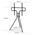 TV STOJALO, PROSTOSTOJEČE STOJALO, NASTAVLJIVA VIŠINA, 191 CM (75") DO 40 KG – prostostojece visina