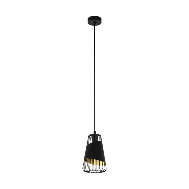 VISEČA SVETILKA-LESTENEC EGLO AUSTELL 1X60W E27 FI165 ČRNA/ZLATA VISEČA SVETILKA-LESTENEC EGLO AUSTELL 1X60W E27 FI165 ČRNA/ZLATA
