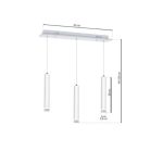 VISEČA SVETILKA MILAGRO ALBA 3X5W ML189 – viseca
