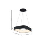 VISEČA SVETILKA MILAGRO ASTRO ČRNA 24W LED ML570 – viseca crna