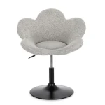 Nastavljiv fotelj FLEUR temno bež, eleganten fotelj z moderno zasnovo in kakovostno izdelavo. Konstrukcija je izdelana iz kromiranega jekla, ki zagotavlja