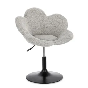 Nastavljiv fotelj FLEUR temno bež, eleganten fotelj z moderno zasnovo in kakovostno izdelavo. Konstrukcija je izdelana iz kromiranega jekla, ki zagotavlja