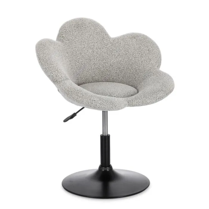 Vrtljiv fotelj FLEUR temno bež Nastavljiv fotelj FLEUR temno bež, eleganten fotelj z moderno zasnovo in kakovostno izdelavo. Konstrukcija je izdelana iz kromiranega jekla, ki zagotavlja
