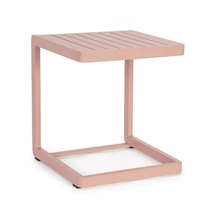 Vrtna klubska miza KONNOR 40x40 roza Vrtna miza KONNOR 40 x 40 roza, je elegantna in kakovostna. Zaradi njene oblike je priročna in funkcionalna. Narejena je iz aluminija s prašnim barvanjem -