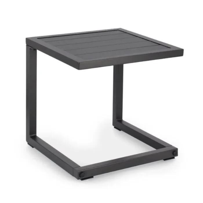 Vrtna mizica HILDE 40x40 antracit Vrtna klubska mizica HILDE 40 x 40 antracit je narejena iz aluminija in je prašno barvana (poliester). Material: - Aluminij Barva: - Antracit Dimenzije: -