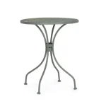 Vrtna mizica LIZETTE D60 temno olivna je narejena iz jekla z mat zaključkom. Material: - Jeklo Barva: - Temno olivna Dimenzije: FI: Ø60 cm višina: 71 cm