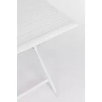 Vrtna zložljiva miza ELIN 110 x 70 bela je narejen iz aluminijastega okvirja s prašnim barvanjem. Prednost jedilne miize ELIN je ta, da je zložljiva, kar