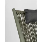 Vrtni ležalnik ALOHA zelena je kakovosten in udoben. Narejen je iz prašno barvanega aluminijastega okvirja - poliester. Tkan je s poliestrskimi vrmi, ki so