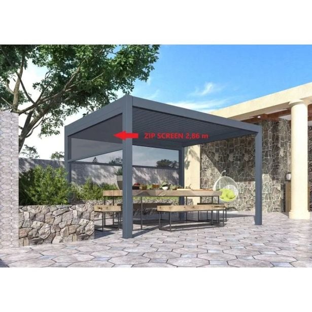 ZIP SCREEN 286 CM MS VISCOM ZA PERGOLO 286 X 286 CM. ZIP SCREEN 286 CM MS VISCOM ZA PERGOLO 286 X 286 CM.