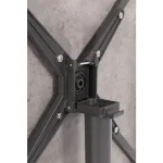 Zunanja miza CLARET 70X70, miza je izdelana iz prašno barvanega aluminija s poliestrsko zaščito ter mizno ploščo iz vzdržljivega HPL - ja debeline 5 mm,