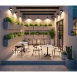 Zunanja miza CLARET 70X70 temna – dodatni pogled 6