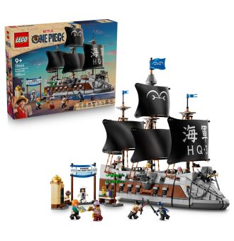 LEGO&reg; ONE PIECE – Garp's Marine Battleship (75646) *(Opomba: besedilo je bilo v angleščini – prevedeno spodaj v slovenščino.)* Popelji otroško domišljijo na akcijsko potovanje s to igračo