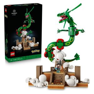LEGO&reg; Rayquaza (72168) Sprosti moč neba z legendarnim Pok&eacute;monom Rayquaza in podoživi ikonično trenersko pustolovščino. Komplet je visok 38 cm in vključuje avtentično podrobno figuro Rayquaza z minifiguro Zinnie
