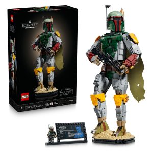 LEGO&reg; Vojna zvezd – Boba Fett zbirateljska figura (75455) &raquo;Zelo dragocen je.&laquo; Pokloni se superkulskemu lovcu na glave in se zatopi v sproščujoče sestavljanje zbirateljske figure LEGO&reg; Vojna zvezd. Poustvari njegovo oklepno opravo z značilno čelado