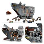 Groguja z lebdečim vozičkom in pet LEGO minifigur z dodatki za igro vlog. Potisni vozilo Jaw in ga usmerjaj z obračanjem enega od kolesc na zadnji strani. Z drugim kolescem odpri in zapri sprednjo loputo. Na vozilu sta dva izstreljevalnika žebljičkov