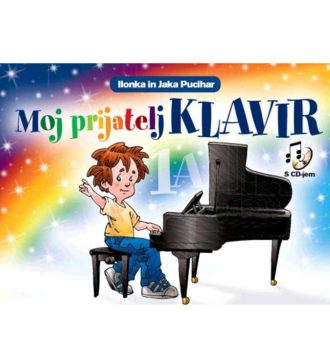 MOJ PRIJATELJ KLAVIR 1 A - Učbenik za klavir avtorja Ilonke in Jake Puciharja je izvrsten učbenik za učenje klavirja. Sestavlja ga 6 zvezkov, in sicer: