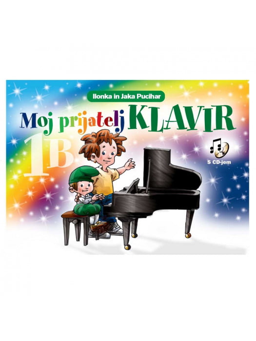 MOJ PRIJATELJ KLAVIR 1 B - Učbenik za klavir avtorja Ilonke in Jake Puciharja je izvrsten učbenik za učenje klavirja. Sestavlja ga 6 zvezkov, in sicer: