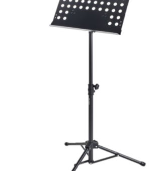 Notno stojalo T107195 - Perforirano držalo za note z luknjami: 480 x 330 x 45 mm Višina stojala: 650 - 1190 mm Skupna višina max. 1510 mm Stojalo je