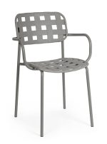 Vrtni stol CLOVER siv