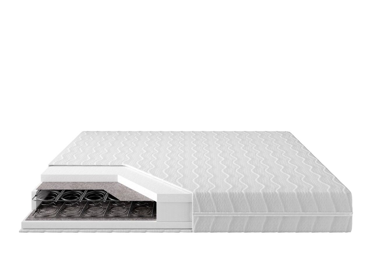Komplet postelje v omari METULJ oreh 140 x 200 + vzglavje siva + vzmetnica 140 x 200 + 2x bralne lučke