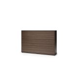 Komplet vodoravne postelje v omari 120 x 200 temen hrast + LED lučka z USB + regal