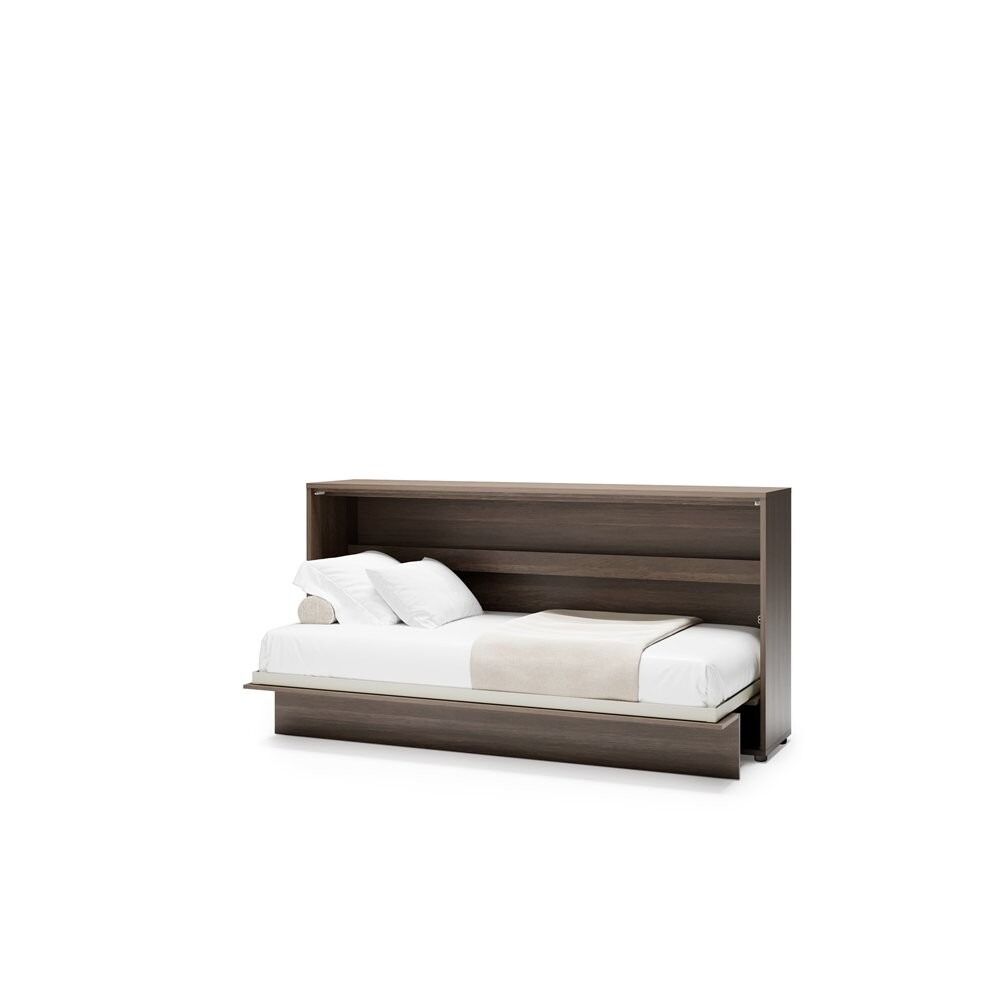 Komplet vodoravne postelje v omari ZVONČEK 90 x 200 + regal + LED lučka z USB + 2x stenska omarica