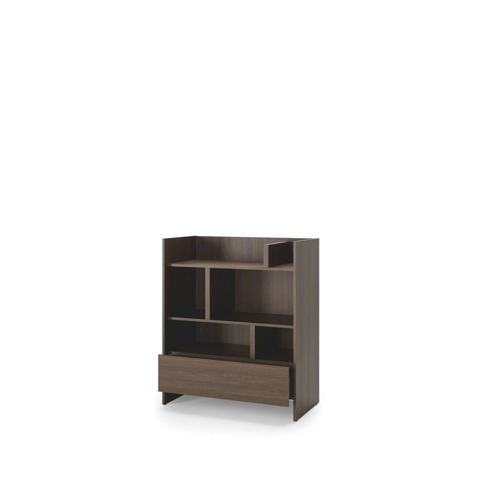 Komplet vodoravne postelje v omari ZVONČEK 90 x 200 + regal + LED lučka z USB + 2x stenska omarica