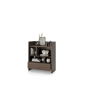 Komplet vodoravne postelje v omari ZVONČEK 90 x 200 + regal + LED lučka z USB + 2x stenska omarica