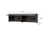 Komplet vodoravne postelje v omari ZVONČEK 140 x 200 + dodatna omarica + LED