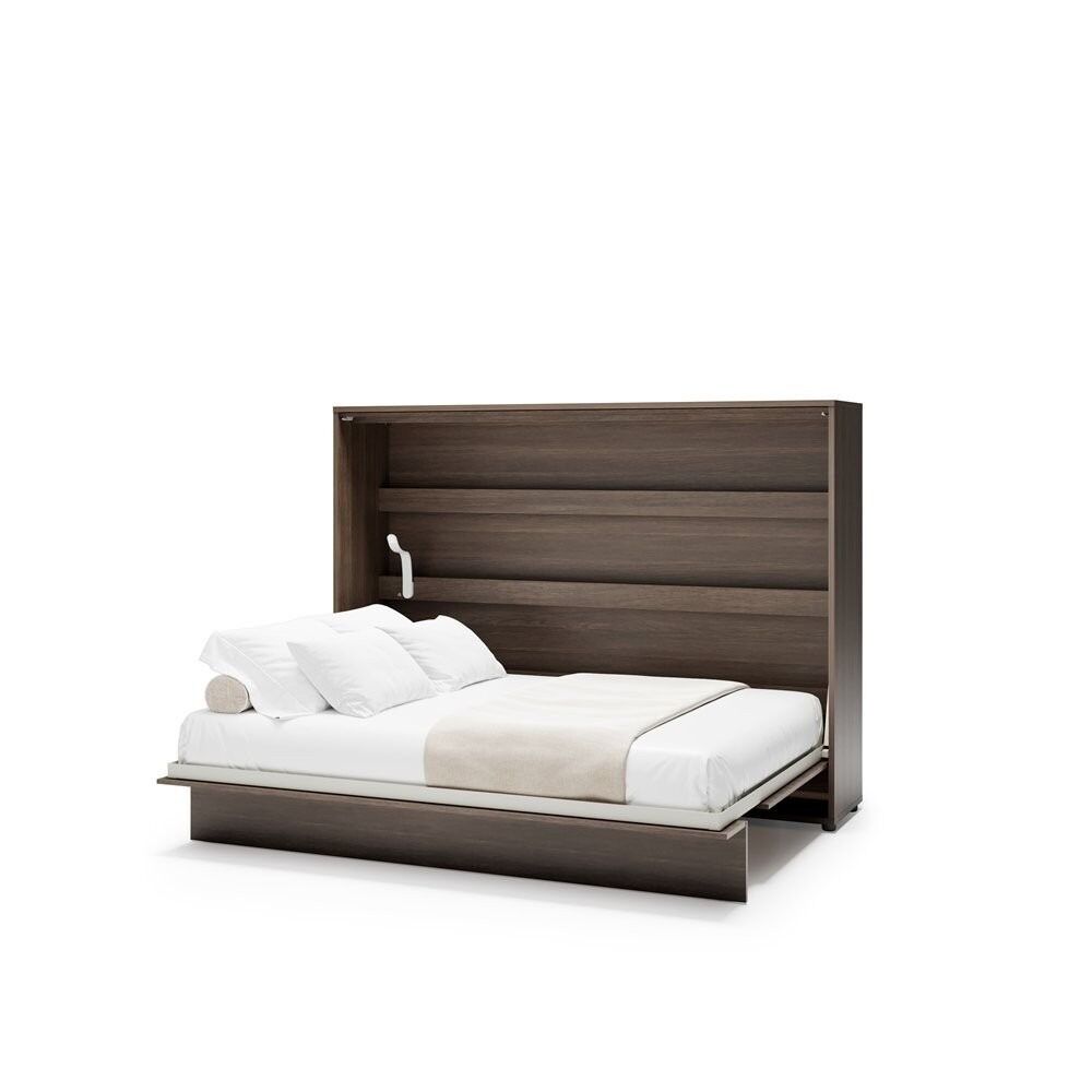 Komplet vodoravne postelje v omari ZVONČEK 140 x 200 + dodatna omarica + LED
