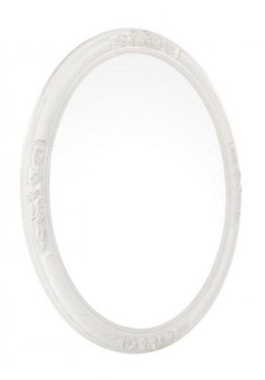 Ovalno ogledalo MIRO C-C bela 67X57