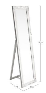 Ogledalo MIRO C-C bela 40X160
