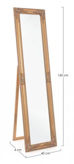 Ogledalo MIRO zlata 40X160