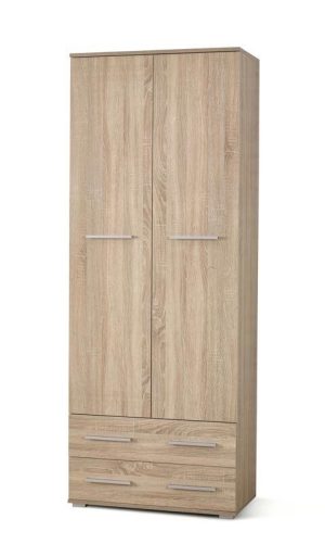 Garderobna omara LIMA REG2 sonoma, izdelana iz laminirane plošče in ABS robovi. Barva: sonoma Material: laminirana plošča ABS Dimenzija: D: 77 cm x G: 40