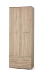 Garderobna omara LIMA REG2 sonoma, izdelana iz laminirane plošče in ABS robovi. Barva: sonoma Material: laminirana plošča ABS Dimenzija: D: 77 cm x G: 40