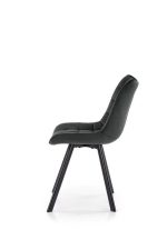 Jedilni stol K332 je dobavljiv v sivi barvi. Noge stola so iz kovine prašno barvane. Dimenzija: - Š:46/G:61/V:84 cm, Material: - velvet tkanina BLUVEL 14 -