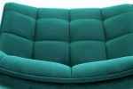 Jedilni stol K332 je dobavljiv v zeleni barvi. Noge stola so iz kovine prašno barvane. Dimenzija: - Š:46/G:61/V:84 cm, Material: - velvet tkanina BLUVEL 85 -