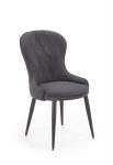 Jedilni stol K366 je dobavljiv v zeleni barvi. Noge stola so iz kovine prašno barvane. Dimenzija: - Š:52/G:58/V:92 cm, Material: - tkanina velvet BLUVEL 14 -