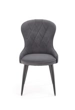 Jedilni stol K366 je dobavljiv v zeleni barvi. Noge stola so iz kovine prašno barvane. Dimenzija: - Š:52/G:58/V:92 cm, Material: - tkanina velvet BLUVEL 14 -